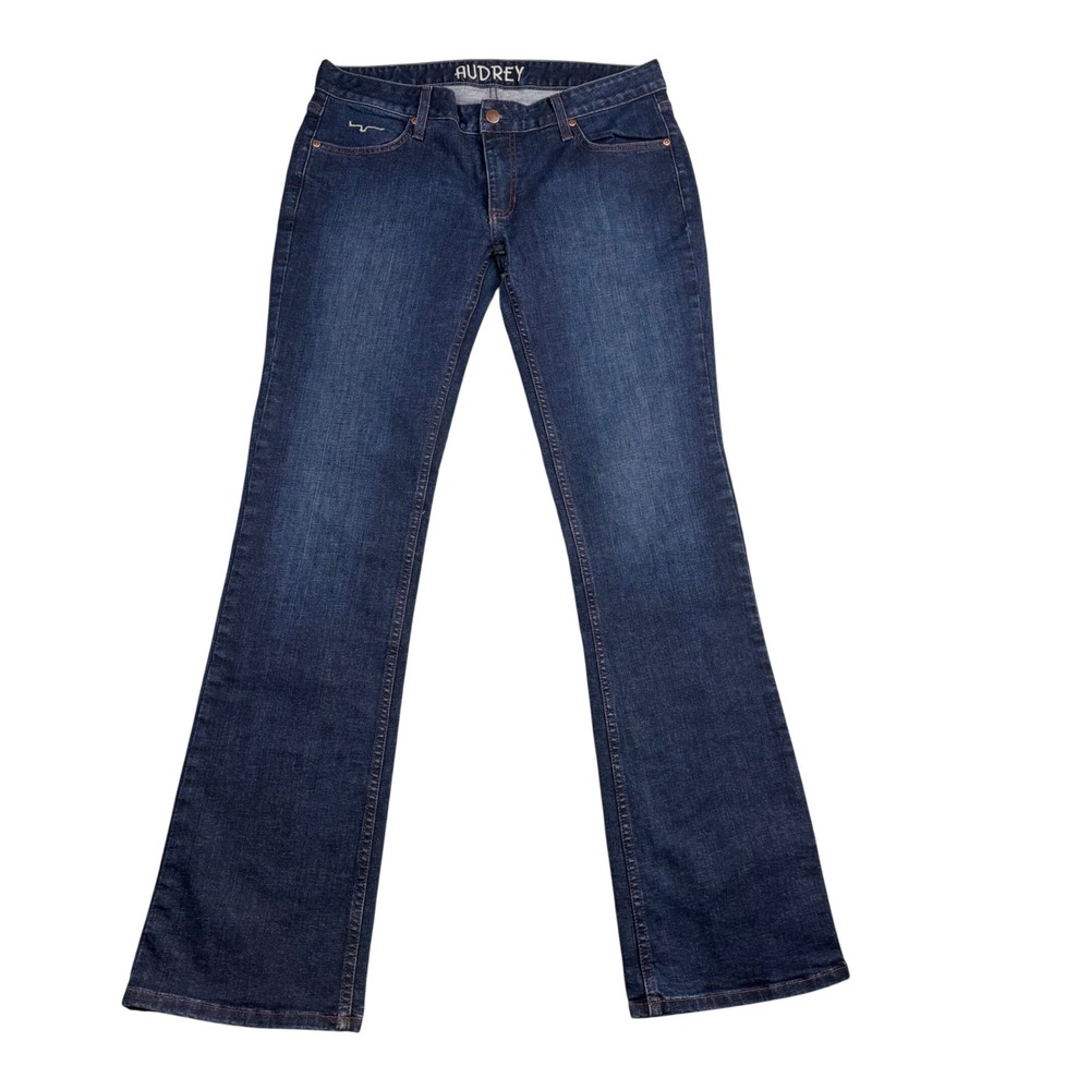 Kimes Ranch Audrey Womens Bootcut Jeans Dark Wash Blue Denim Size 12/34 USA Made - Picture 2 of 11
